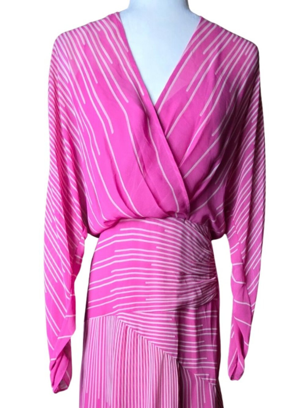 BCBG Apricot Stripe Dress Size 4